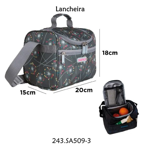 Lancheira Corações Verde