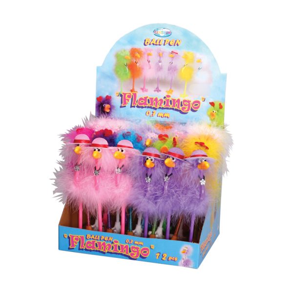 Esferográfica "Flamingo" - 0.7mm - Exp. 12un.