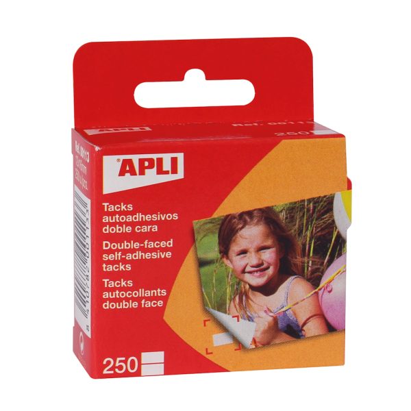 Fita Adesiva Dupla Face Tacks 12x16 - Cx.250un.