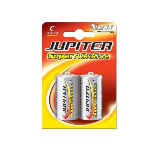 Pilha Jupiter Super Alcalina LR14 1.5V