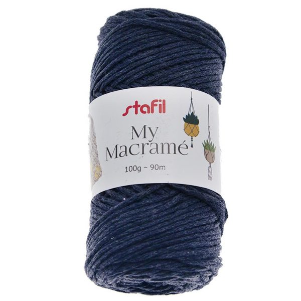Macramé Azul Escuro 100gr.
