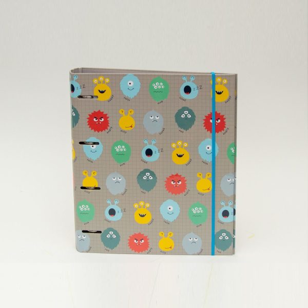 Capa A4 4 Argolas C/ Rec. P Sep. Elást. Blog Play Me Monster