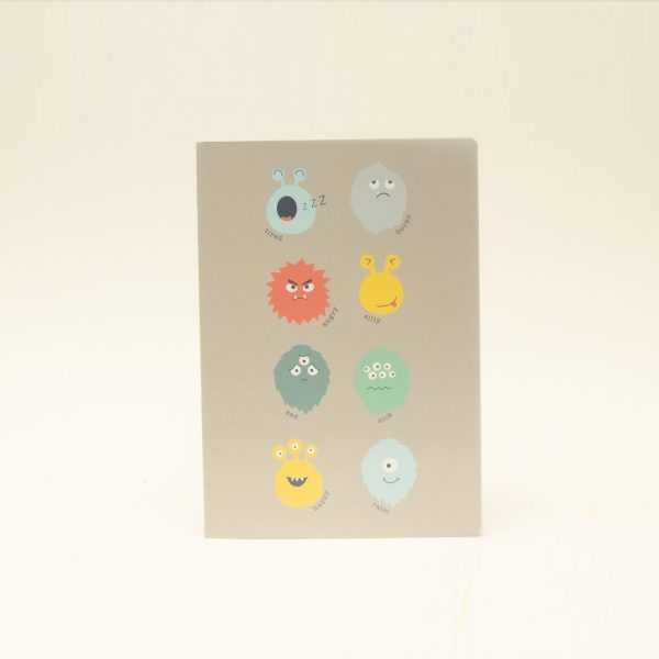 Caderno Agrafado PP A4 48F/90gr Quad. B`Log Play Me Monster