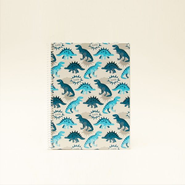 Caderno Espiral Capa Dura A4 80F/90gr Paut. B`Log Dino