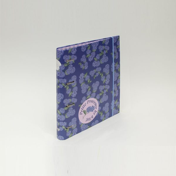 Capa A4 4 Argolas C/ Rec. Paut. Sep. Elást. B`Log Provense Flower
