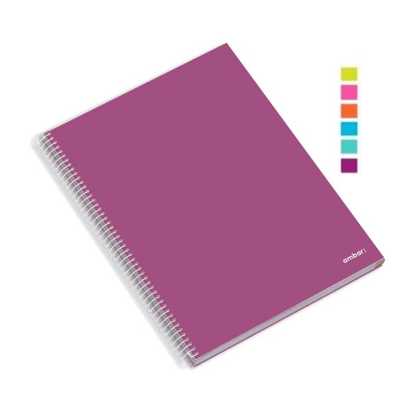 Caderno Espiral Ambar School A4 Disciplinas