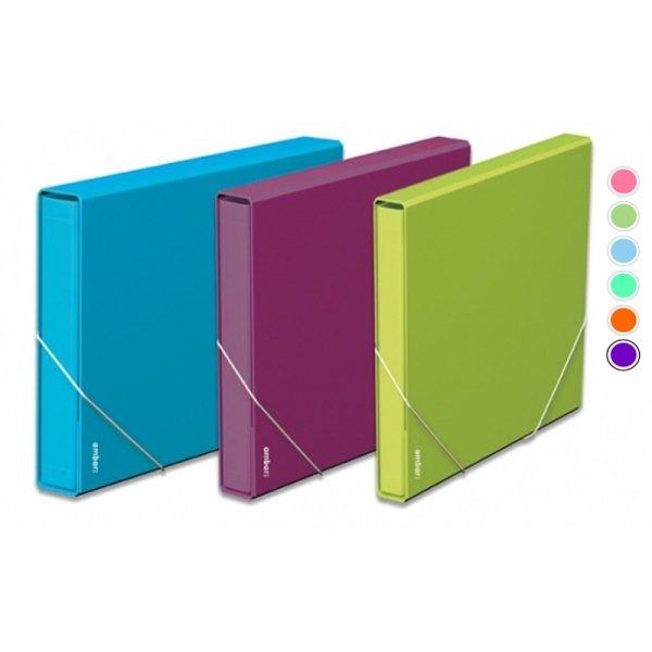 Caixa Projectos Ambar c/ Elást. 20mm Sortido