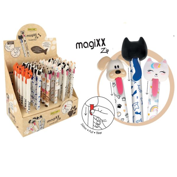 Esferográfica Gel Magixx Zip Exp.36un.
