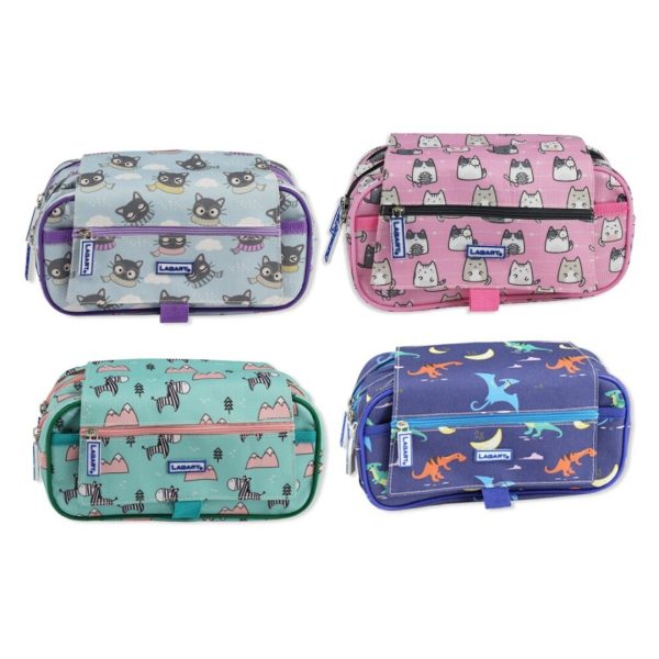 Estojo Lagart 4 Fechos 10x22,5x9