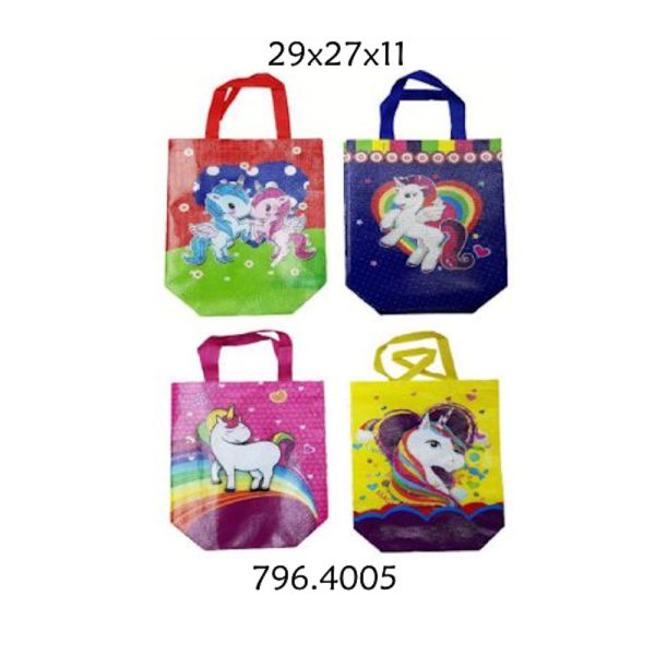 Bolsa PVC Unicórnio 29x27x11