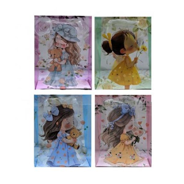 Bolsa Menina Transparente 26x32x10cm