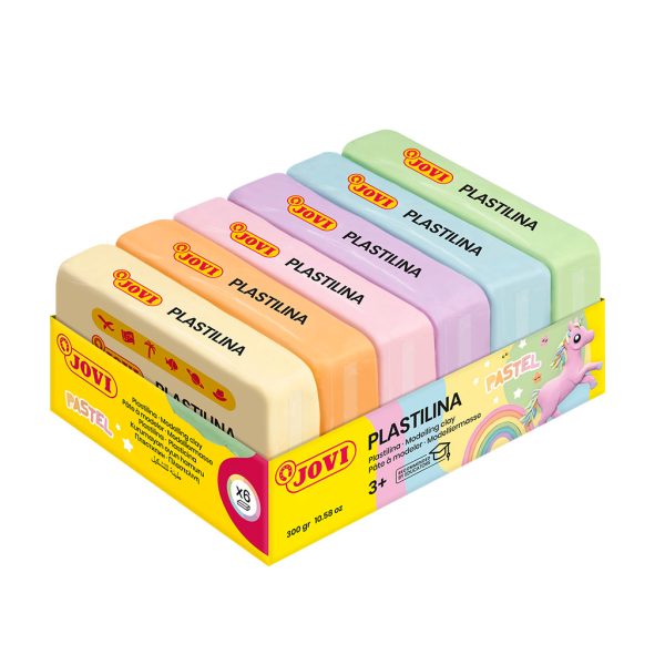 Plasticina Pastel 50gr. Cx.6un.