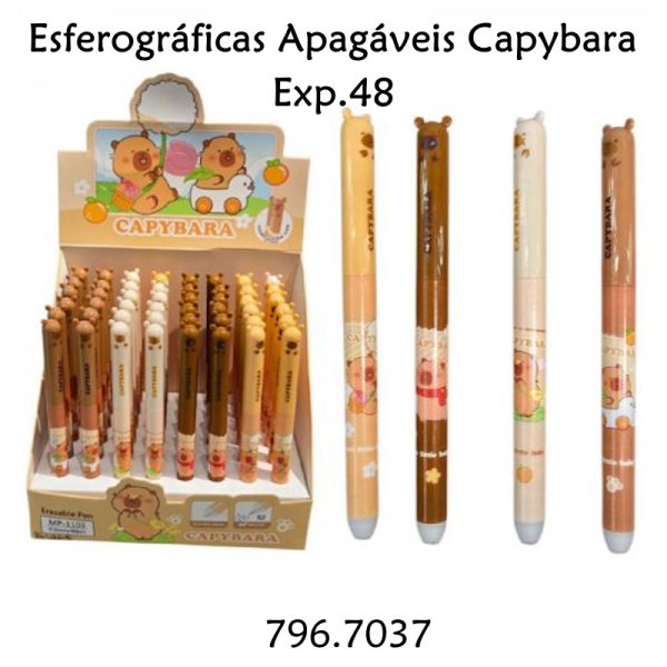 Esferográfica Apagável "Capybara" - Exp. 48un.