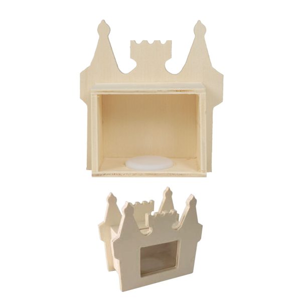 Mealheiro Madeira Castelo 95x105x50mm