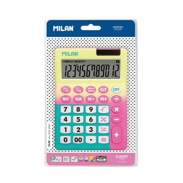 Calculadora 12 Dígitos Sunset Rosa Milan