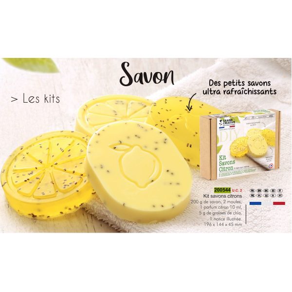 Kit Sabonete Citrinos - Moldes - Sementes - Fragrância