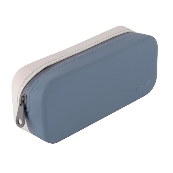 Estojo Silicone Bicolor Azul/Cinza