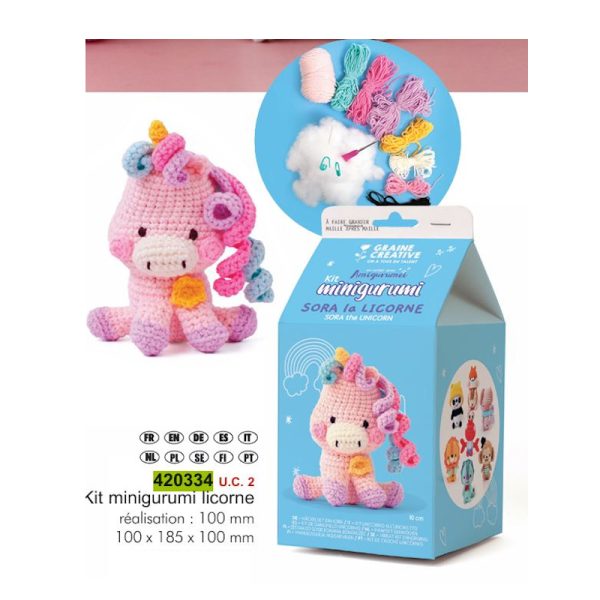 Kit Minigurumi Unicórnio