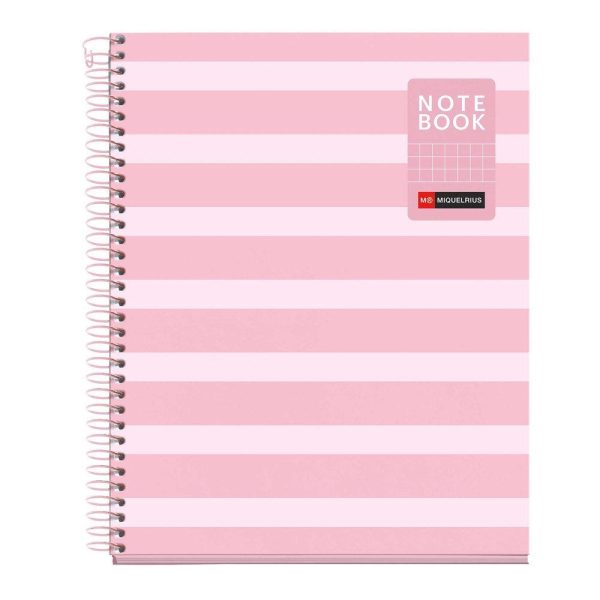 Caderno A5 Quadriculado Between Rosa