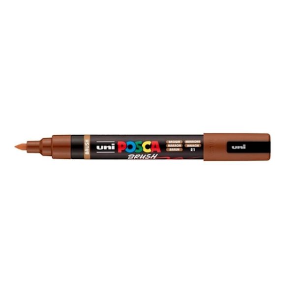 Marcador Pincel P5MBR Castanho
