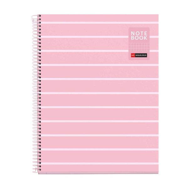 Caderno A4 Pautado Between Rosa