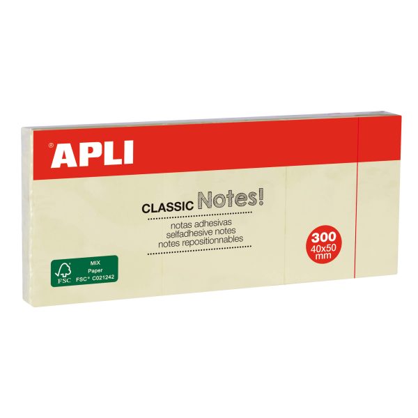 Notas Adesivas Standard 40x50 - 300fls. Pack 12un.