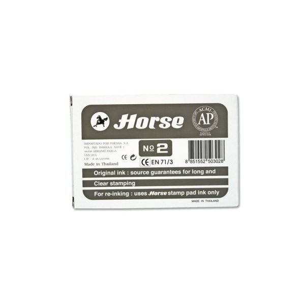 Almofada Carimbo Horse Nº2 Preto