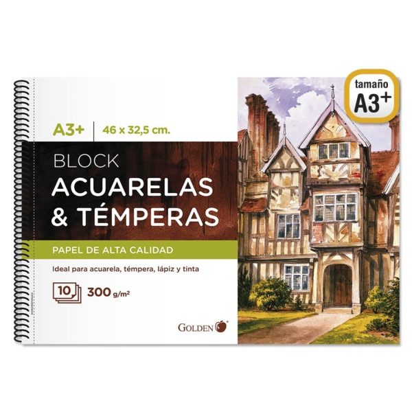 Caderno Desenho A3 Aguarela 300gr. 10fls.