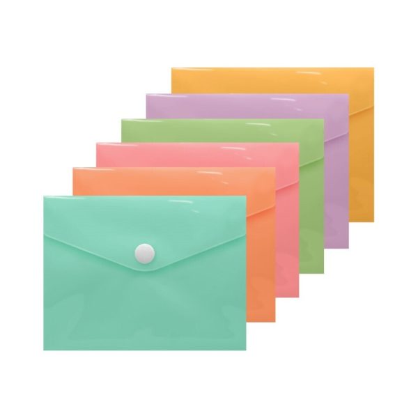 Envelope A6 PP Pastel c/Botão