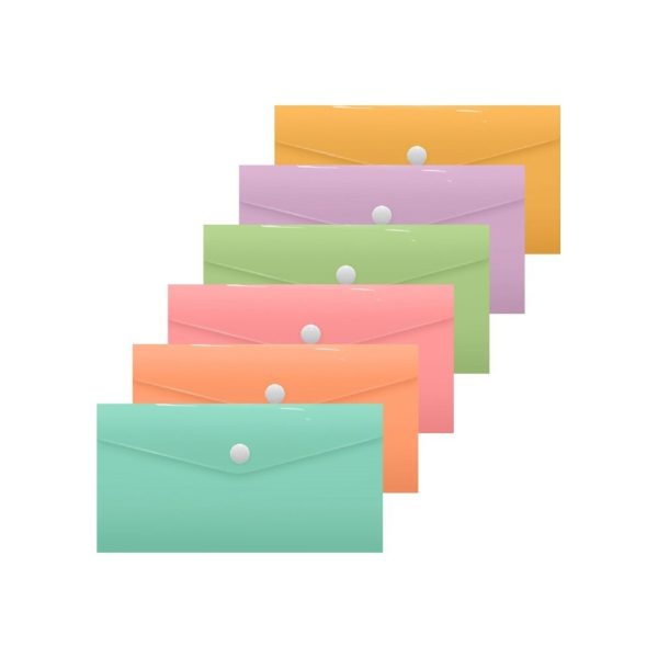 Envelope 240x145 PP Pastel c/Botão