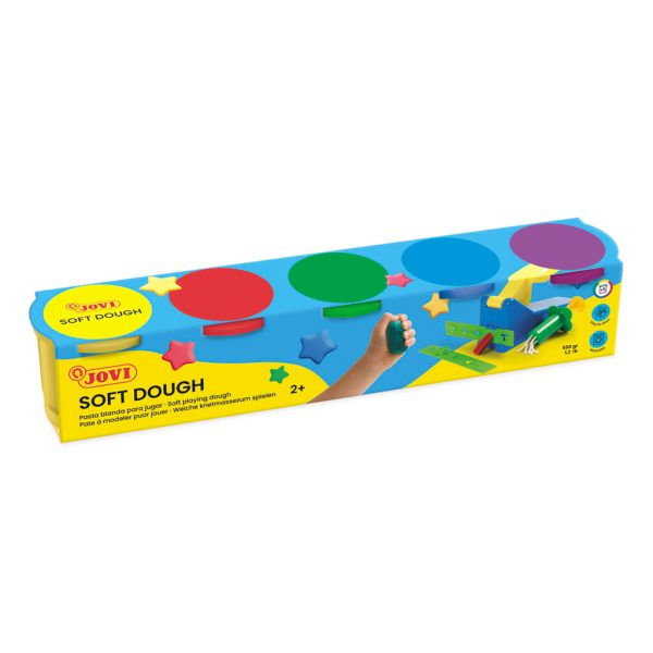 Plasticina Soft 5 Cores Cx.5 Potes