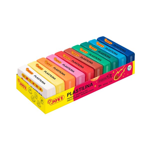 Plasticina Cores 50gr. Cx.10un.