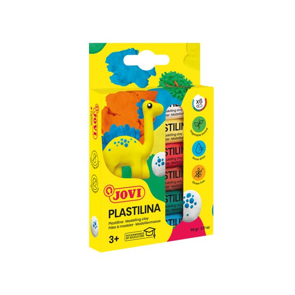 Plasticina 6 Cores 90gr. Cx.6un.