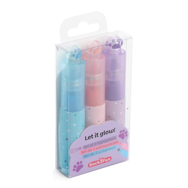Marcador Sublinhador Patita Pastel B2F -Set 3un.