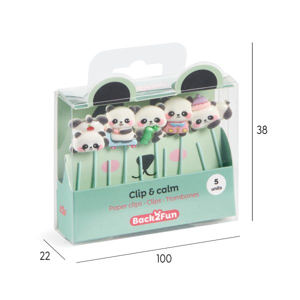 Clips Panda Set 5un. B2F