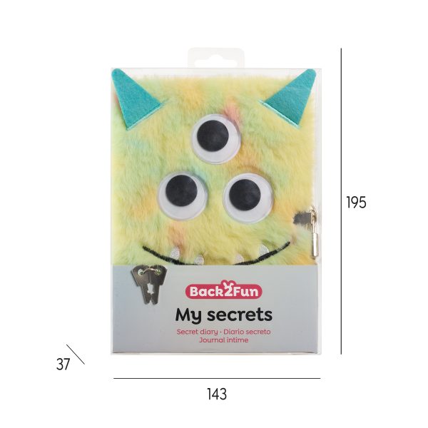Diário Secreto Peluche Monster B2F