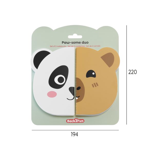 Cadernos Panda-Capybara Set 2un. B2F