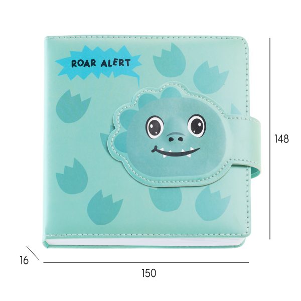 Caderno Acolchoado Dino Iman B2F