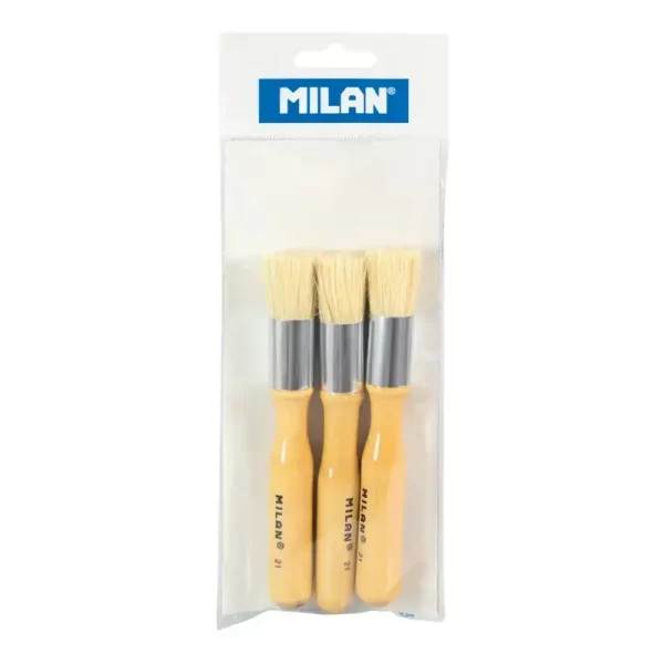 Pincel Cerda Manualidades Milan  Blst.3un.