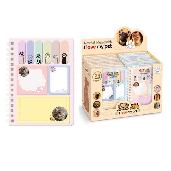 Memo Stick Love My Pet Exp.24un.