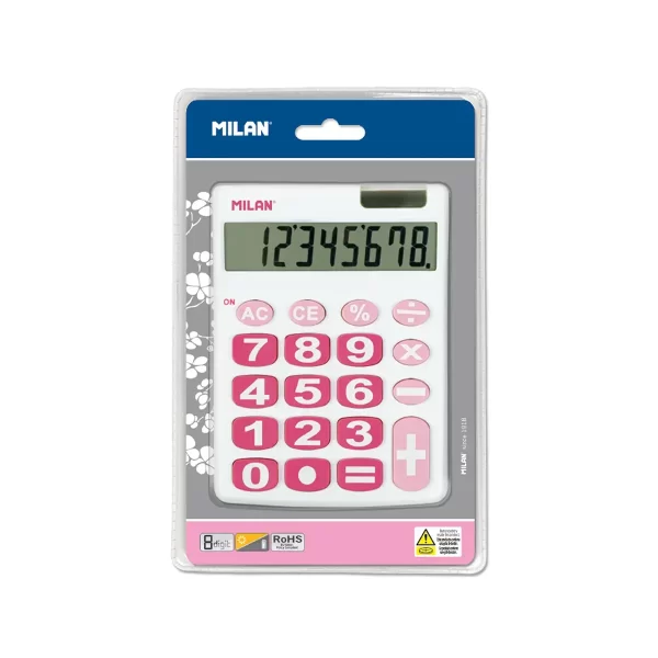 Calculadora 8 Dígitos Teclas Grandes Milan