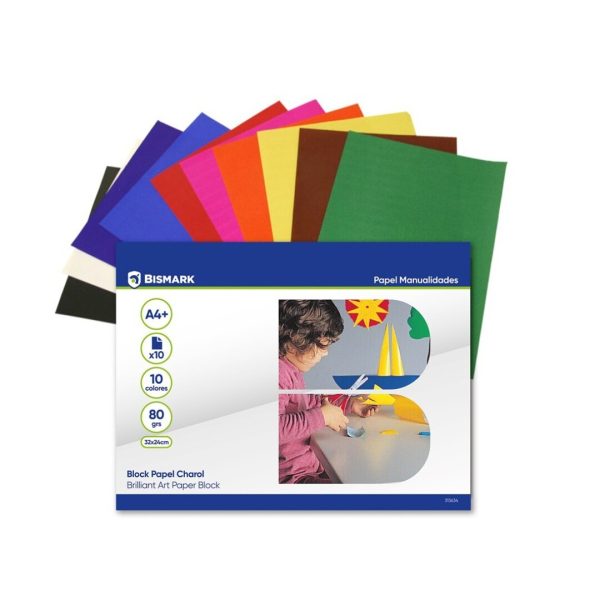 Bloco Papel  Lustro A4 10fls. - 80gr.