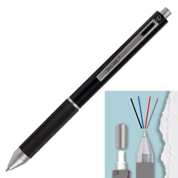 Multipen Fashion 4in1 Black - 3un.
