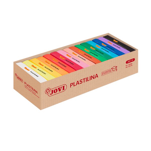 Plasticina Cores 350gr. Cx.15un.