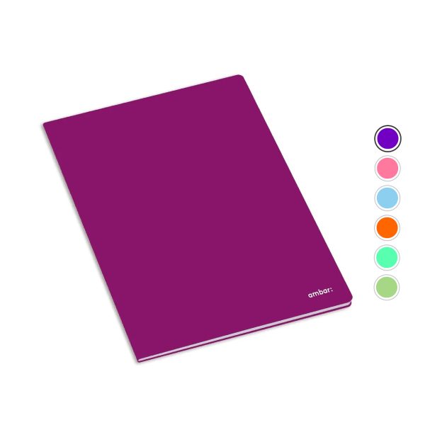 Caderno Agrafado Ambar School  A5 Liso 60fls.