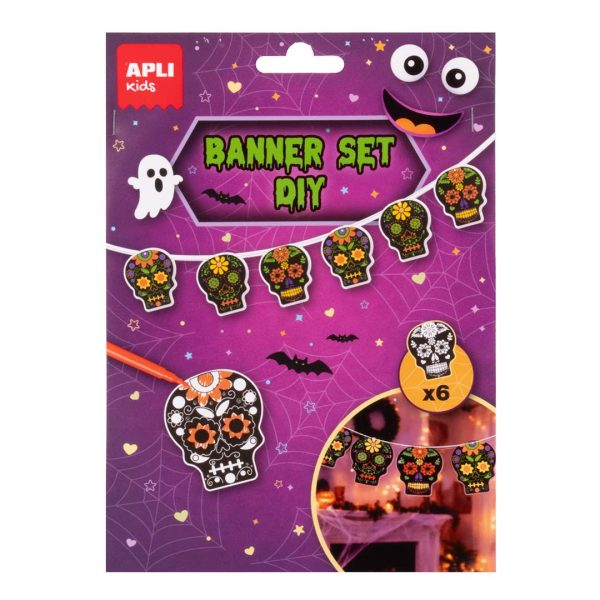Guirlanda Caveiras Halloween