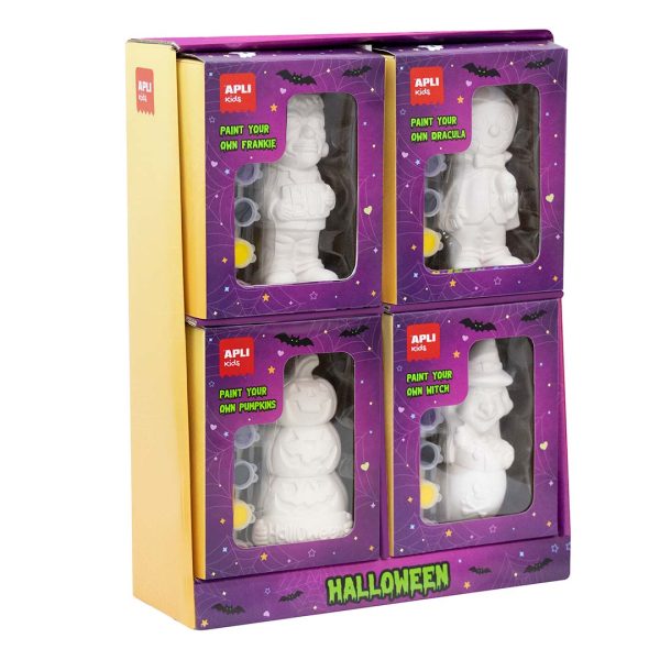 Figuras p/Pintar Halloween 4un.
