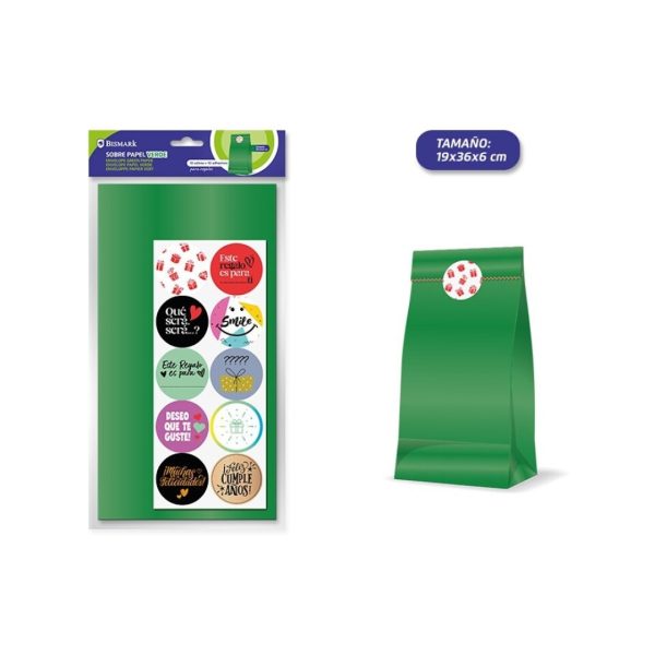 Envelope Kraft Verde Pack 10un.