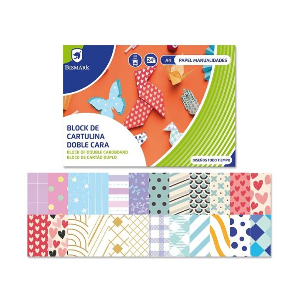Bloco Cartolina A4 Dupla Face 24Fls.
