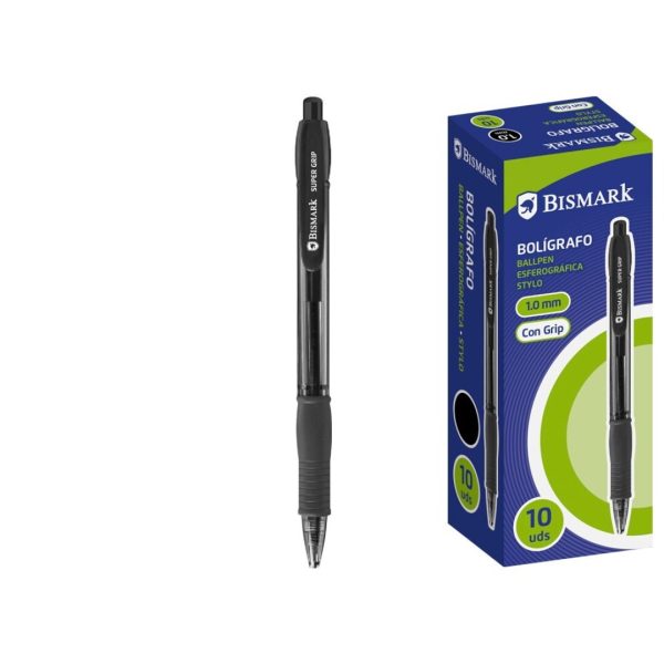 Esferográfica Bismark Soft 1.0mm Preto Cx.10un.